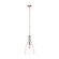Athena One Light Pendant in Burnished Brass (454|AEP1071BBSCG)