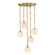 Wine Flower Five Light Chandelier in Brushed Gold (43|D329M-5CH-BG)