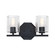 Haven Two Light Vanity in Matte Black (43|D309M-2B-MB)