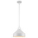 One Light Pendant in White (110|PND-2242 WH)