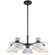 Five Light Chandelier in White / Black (110|71855 WH-BK)