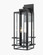 Cottage Three Light Outdoor Wall Sconce in Charcoal Black (508|KXW0402L-3)