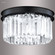 Contemporary Europa Two Light Flush Mount in Satin Black (64|96994SB22)