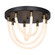 Cascata LED Flush Mount in Black and Brushed Brass (78|AC6811BK)