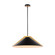 Baltic Three Light Pendant in Black and Brushed Brass (78|AC11914BK)