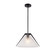 Baltic One Light Pendant in Black and Brushed Brass (78|AC11911BK)