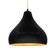 Radiance One Light Pendant in Carbon Matte Black w/ Champagne Gold (102|CER-6565-CBGD-MBLK-BEIG-TWST)