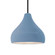 Radiance One Light Pendant in Sky Blue (102|CER-6563-SKBL-MBLK-RIGID)