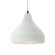 Radiance LED Pendant in Matte White w/ Champagne Gold (102|CER-6563-MTGD-NCKL-BKCD-LED1-700)