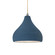 Radiance One Light Pendant in Midnight Sky w/ Matte White (102|CER-6560-MDMT-NCKL-BEIG-TWST)