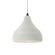 Radiance One Light Pendant in Matte White (102|CER-6560-MAT-MBLK-BEIG-TWST)