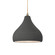 Radiance One Light Pendant in Gloss Grey (102|CER-6560-GRY-ABRS-BEIG-TWST)