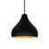 Radiance One Light Pendant in Carbon Matte Black w/ Champagne Gold (102|CER-6560-CBGD-NCKL-RIGID)