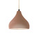 Radiance One Light Pendant in Adobe (102|CER-6560-ADOB-MBLK-BEIG-TWST)