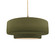 Radiance One Light Pendant in Matte Green (102|CER-6545-MGRN-BRSS-BEIG-TWST)