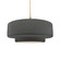 Radiance One Light Pendant in Gloss Grey (102|CER-6545-GRY-BRSS-BEIG-TWST)
