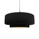 Radiance One Light Pendant in Carbon Matte Black w/ Champagne Gold (102|CER-6545-CBGD-BRSS-BEIG-TWST)