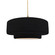 Radiance One Light Pendant in Gloss Black (102|CER-6545-BLK-BRSS-BEIG-TWST)