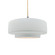 Radiance One Light Pendant in Gloss White (102|CER-6543-WHT-NCKL-BEIG-TWST)
