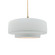 Radiance One Light Pendant in Gloss White (102|CER-6543-WHT-BRSS-BEIG-TWST)