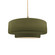 Radiance One Light Pendant in Matte Green (102|CER-6543-MGRN-BRSS-BEIG-TWST)