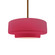 Radiance One Light Pendant in Cerise (102|CER-6543-CRSE-BRSS-RIGID)