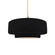 Radiance One Light Pendant in Gloss Black w/ Matte White (102|CER-6543-BKMT-BRSS-BEIG-TWST)