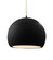 Radiance One Light Pendant in Gloss Black w/ Matte White (102|CER-6535-BKMT-MBLK-BEIG-TWST)