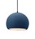 Radiance One Light Pendant in Midnight Sky w/ Matte White (102|CER-6533-MDMT-MBLK-BKCD)