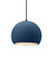 Radiance One Light Pendant in Midnight Sky w/ Matte White (102|CER-6530-MDMT-MBLK-BKCD)
