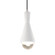 Radiance One Light Pendant in Gloss White (102|CER-6520-WHT-NCKL-BEIG-TWST)