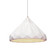 Radiance LED Pendant in Gloss White (outside and inside of fixture) (102|CER-6450-WTWT-NCKL-BEIG-TWST-LED1-700)
