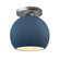 Radiance One Light Semi-Flush Mount in Midnight Sky w/ Matte White (102|CER-6353-MDMT-NCKL)