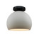 Radiance One Light Semi-Flush Mount in Bisque (102|CER-6350-BIS-MBLK)