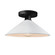Radiance One Light Semi-Flush Mount in Gloss White (102|CER-6330-WHT-MBLK)