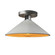 Radiance One Light Semi-Flush Mount in Matte White w/ Champagne Gold (102|CER-6330-MTGD-NCKL)