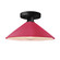 Radiance One Light Semi-Flush Mount in Cerise (102|CER-6330-CRSE-MBLK)