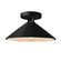 Radiance One Light Semi-Flush Mount in Carbon - Matte Black (102|CER-6330-CRB-MBLK)