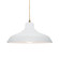 Radiance One Light Pendant in Gloss White (outside and inside of fixture) (102|CER-6263-WTWT-ABRS-BEIG-TWST)