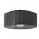 Radiance One Light Outdoor Flush Mount in Carbon - Matte Black (102|CER-6187W-CRB)