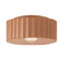 Radiance One Light Outdoor Flush Mount in Adobe (102|CER-6187W-ADOB)