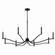 Malene Eight Light Chandelier in Black (12|52697BK)