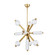 Atom LED Chandelier in Vintage Brass (68|452-36-VB)