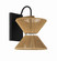 Serena One Light Wall Sconce in Flat Black/Walnut (46|58561-FBWAL)