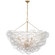 Talia LED Chandelier in Gild and Clear Swirled Glass (268|JN 5123G/CG)