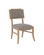 Melanie Collection Side Chair in Blonde Ash Wood/Brass (142|7000-1032)