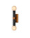 Beatrix Collection Two Light Wall Sconce in Black/Antique Brass/White (142|5800-0046)