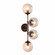 Christelle Four Light Wall Sconce in Smoke/English Bronze (314|DWC35)