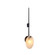 Elijah One Light Wall Sconce in Opal Swirl/Blackened Iron (314|DWC33)