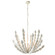 Indi Eight Light Chandelier in White/White/White (314|DLS12)